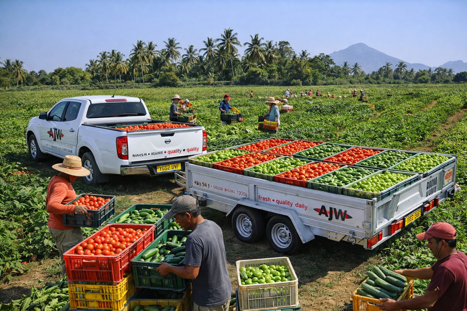 AJ Webb warehouse produce stock