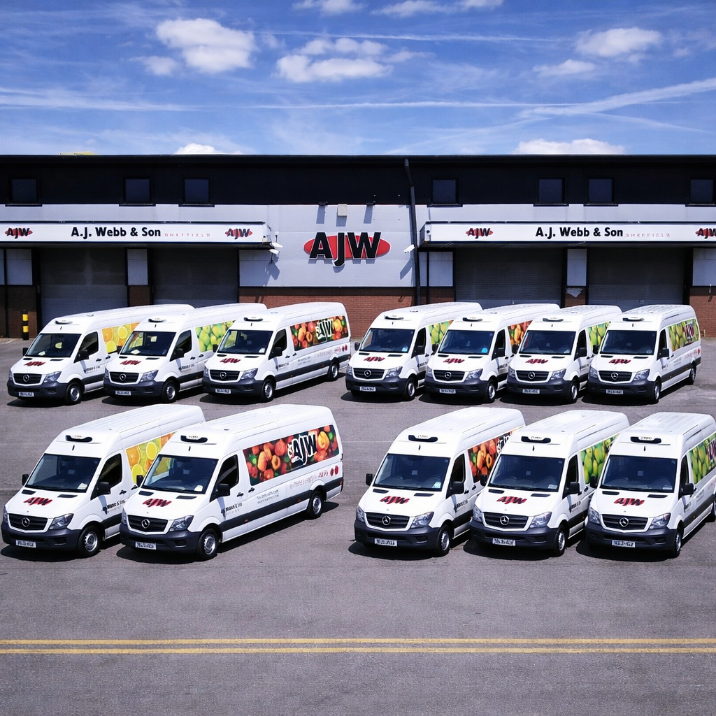 AJ Webb fleet and warehouse